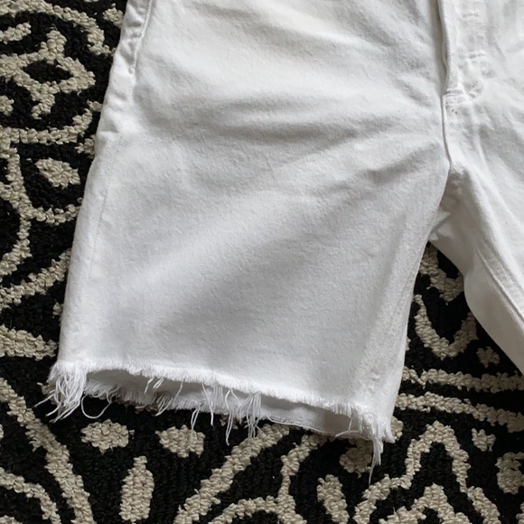 Agolde white high rise denim shorts size 27 - Picture 6 of 14